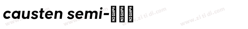 causten semi字体转换